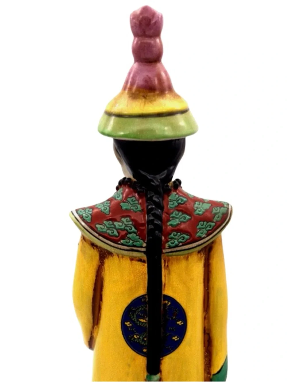 Pier 1 Imports Large Porcelein Chinese Emperor Kangxi Qing Dynasty Statue
